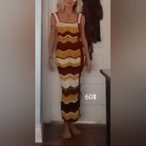 Crochet long dress
